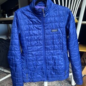 Patagonia Women's Nano Puff Vibrant Blue Jacket